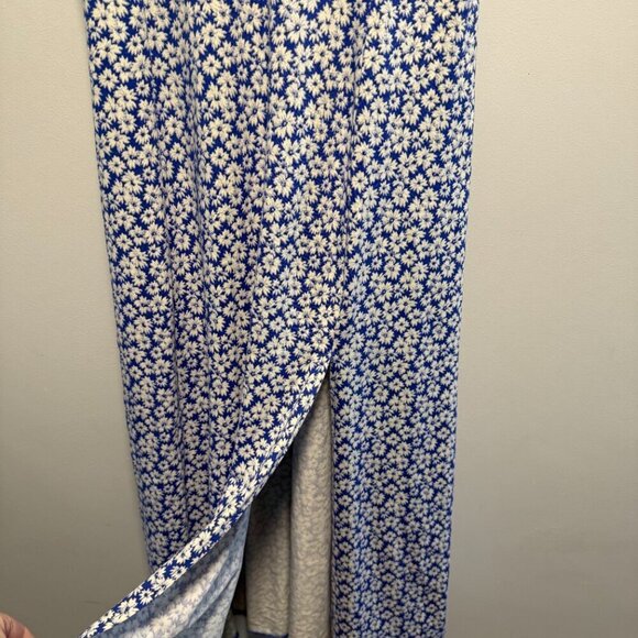 Urban Outfitters | Dresses | Urban Outfitters Ashley Blue Floral Midi Dress Med - Picture 7 of 11